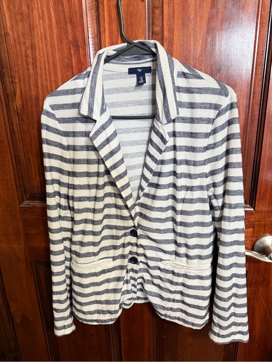 GAP Jackets & Blazers - GAP Striped Knit Blazer | Women’s Medi